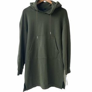 7 For All Mankind Olive Sweatshirt Mini Dress